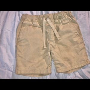 Boys Brown and Blue Khaki Shorts